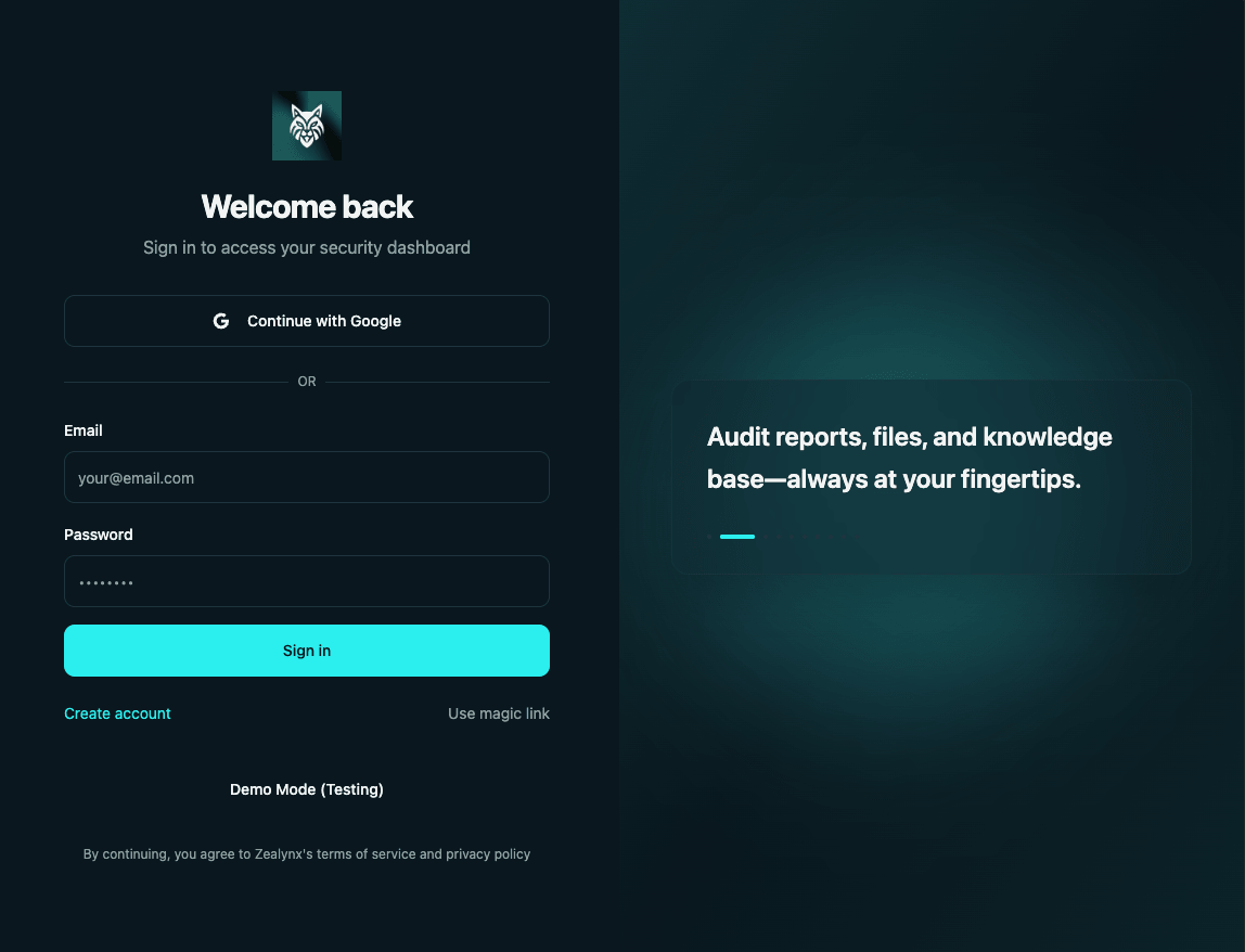 Zealynx Client Portal: Audit experience now enhanced