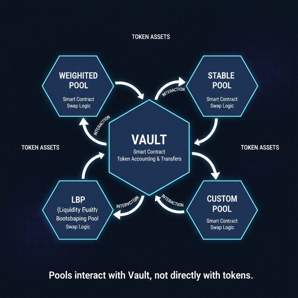 Diagram: Balancer Vault and Pool Architecture