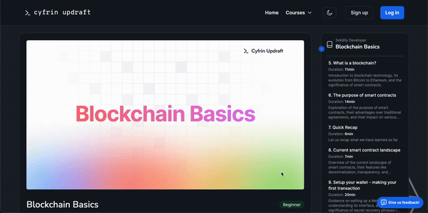 Cyfrin Updraft Blockchain Basics Course