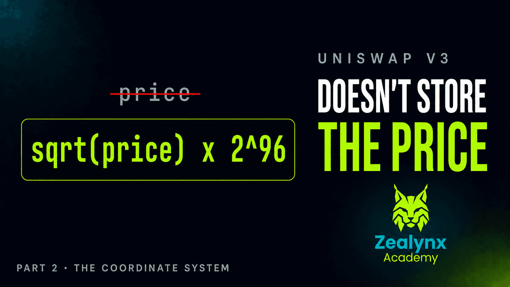 Uniswap V3 Does Not Store the Price