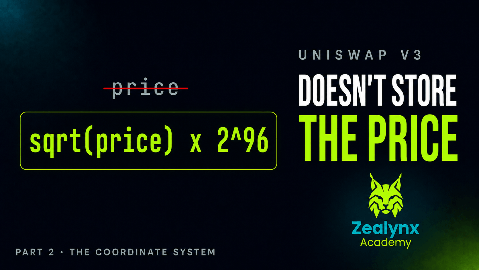 Uniswap V3 Does Not Store the Price