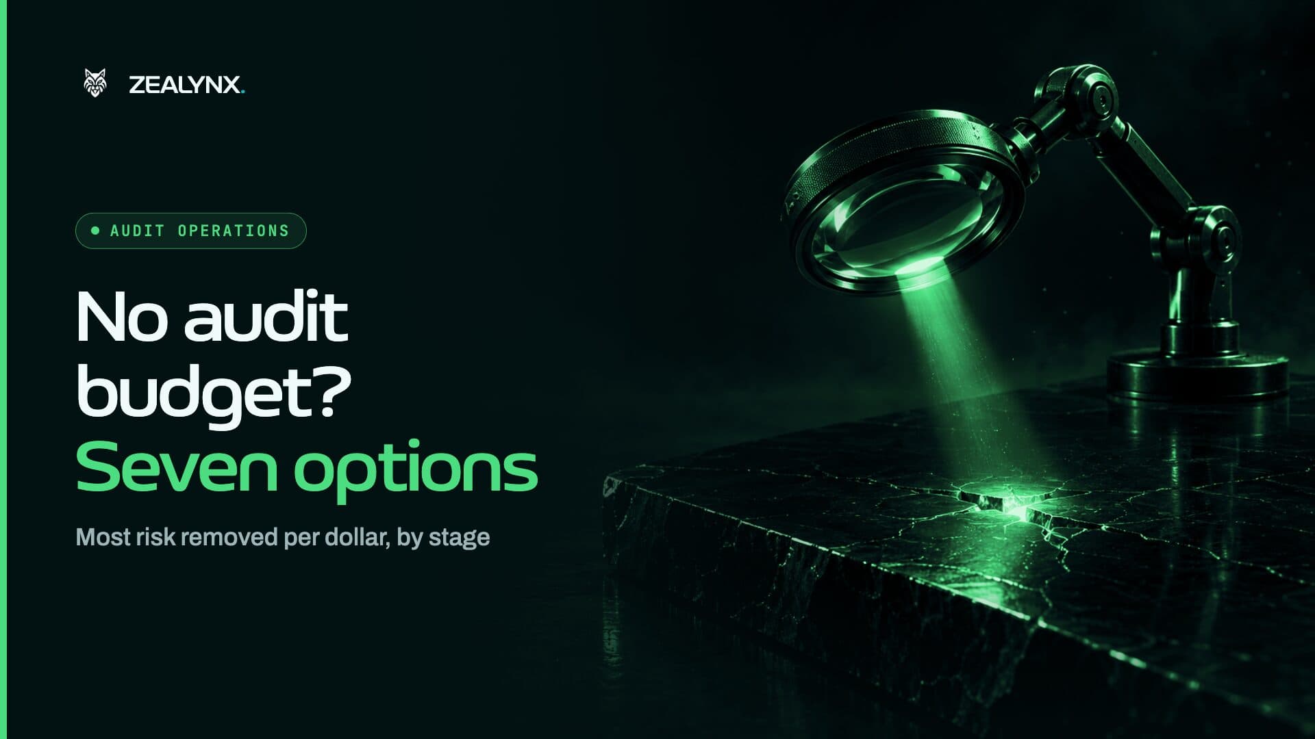 Can’t Afford a Smart Contract Audit? 7 Options | Zealynx