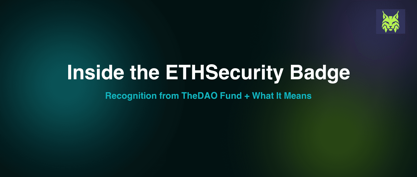 Inside the ETHSecurity Badge: Recognition from TheDAO Fund and What It Means