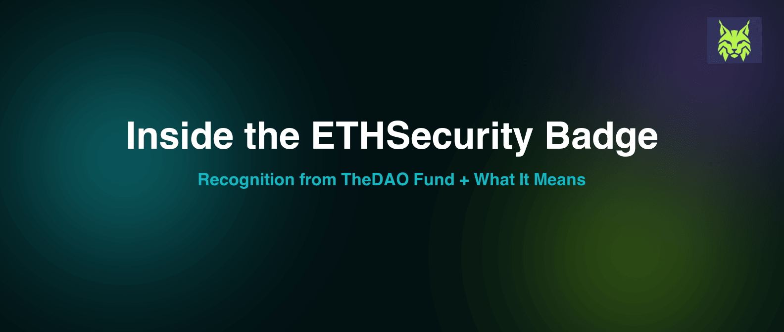 Inside the ETHSecurity Badge: Recognition from TheDAO Fund and What It Means