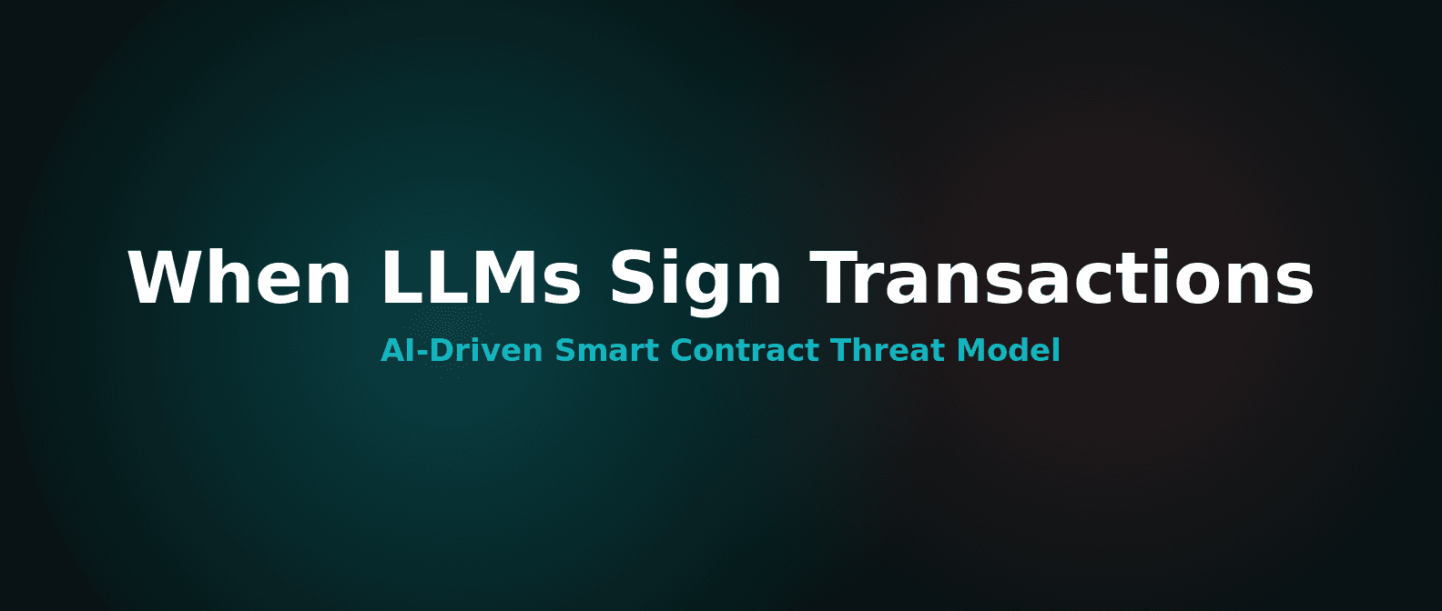 When LLMs Sign Transactions: AI-Driven Smart Contract Threat Model