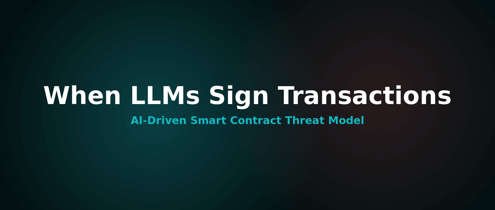 When LLMs Sign Transactions: AI-Driven Smart Contract Threat Model