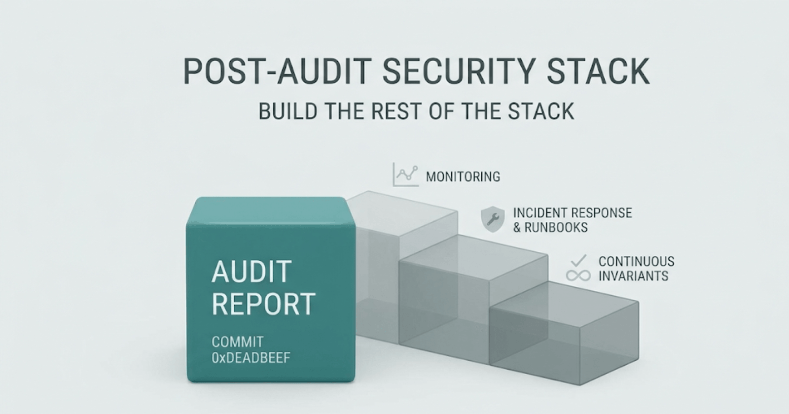 Post-audit security: why the audit is a commit hash, not a security posture
