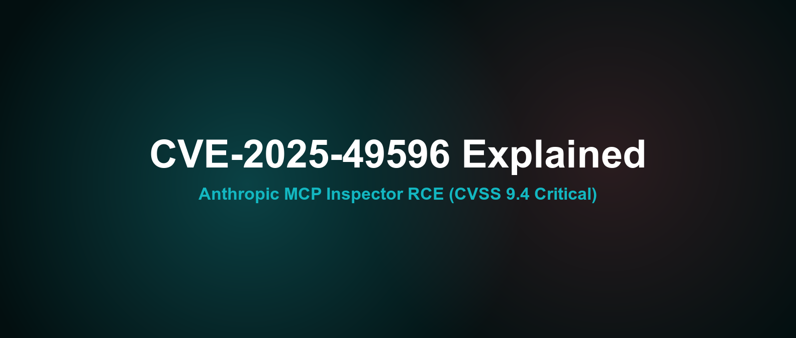 CVE-2025-49596: Anthropic MCP Inspector RCE Explained