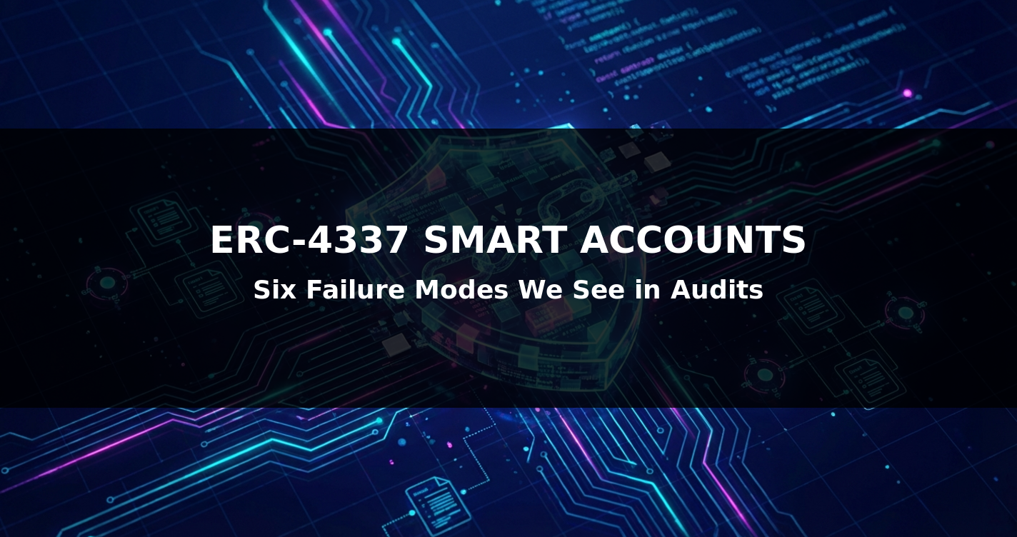 ERC-4337 Smart Accounts: Six Failure Modes We're Already Seeing in Audits