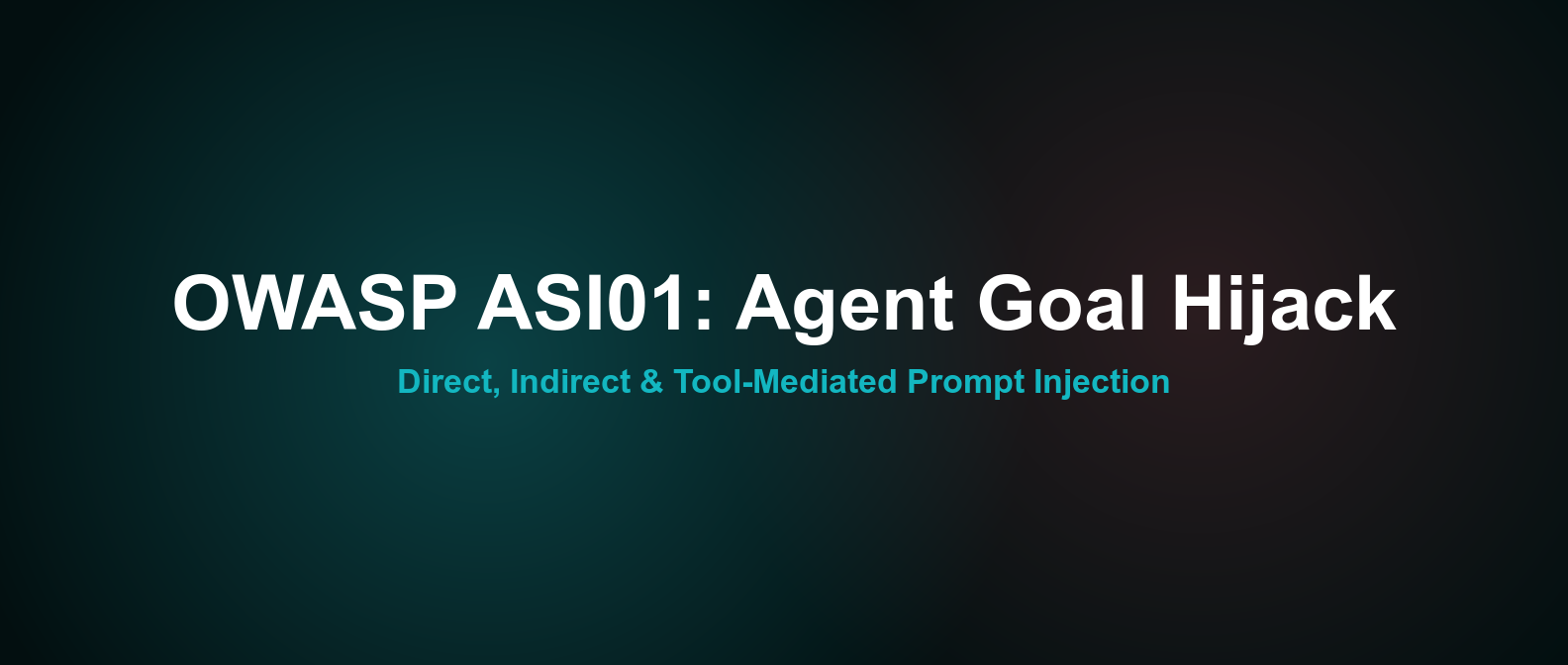OWASP ASI01 Explained: AI Agent Goal Hijacking
